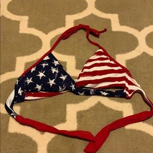 American flag Bikini top